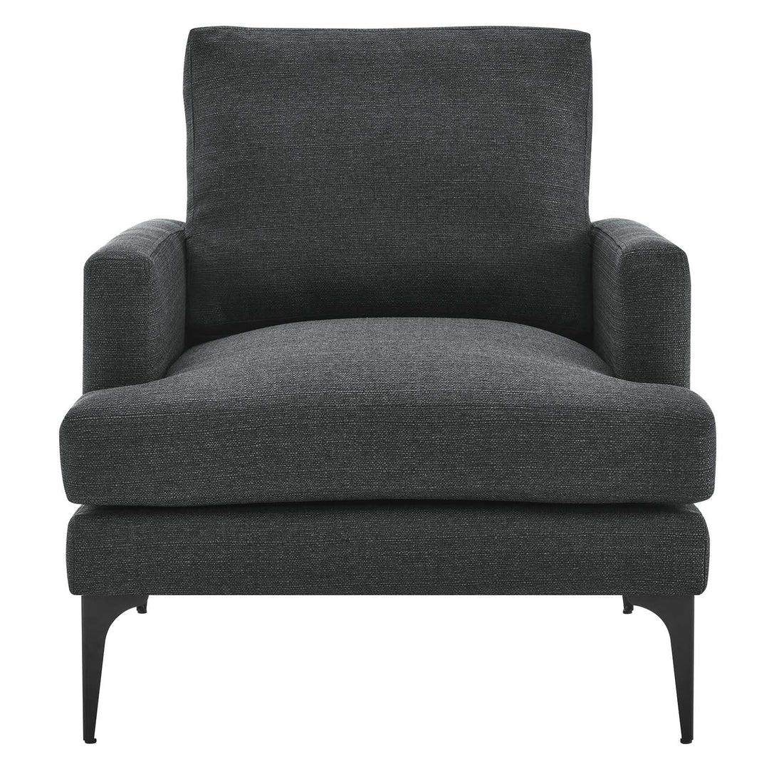 Moreva Upholstered Fabric Armchair Gray