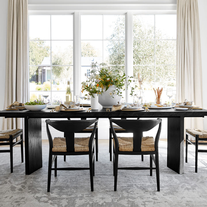 Knife Edge Extendable Dining Table, Rectangular, 96 - 132, Wood