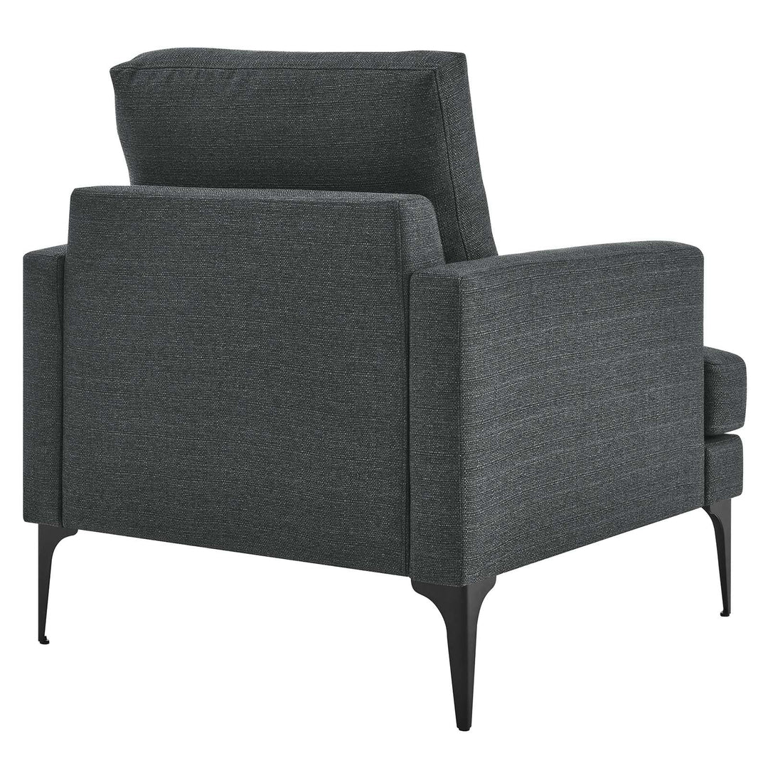 Moreva Upholstered Fabric Armchair Gray