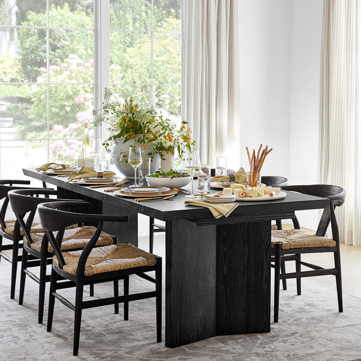 Knife Edge Extendable Dining Table, Rectangular, 96 - 132, Wood