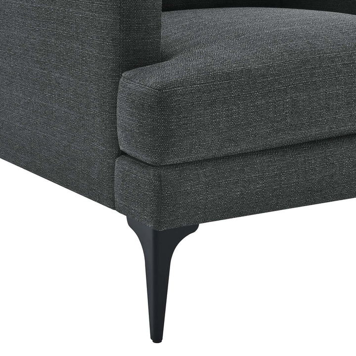 Moreva Upholstered Fabric Armchair Gray