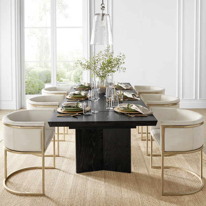 Knife Edge Extendable Dining Table, Rectangular, 96 - 132, Wood