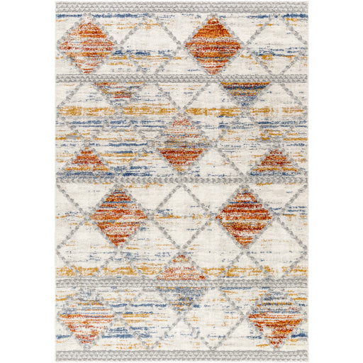 Lovely Lattice Beige Machine Woven Rug