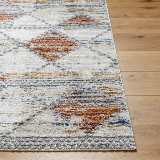 Lovely Lattice Beige Machine Woven Rug