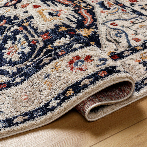 Lovely Lattice Beige Machine Woven Rug