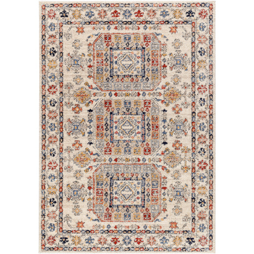 Lovely Lattice Beige Machine Woven Rug