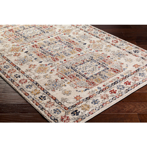 Lovely Lattice Beige Machine Woven Rug