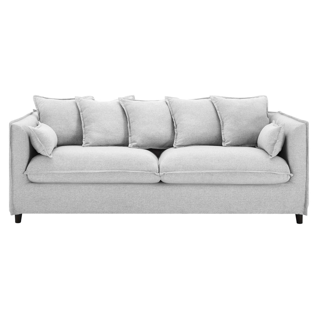 Valona Slipcover Fabric Sofa - Light Gray