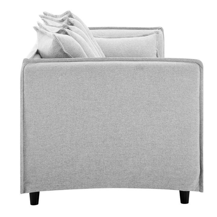 Valona Slipcover Fabric Sofa - Light Gray