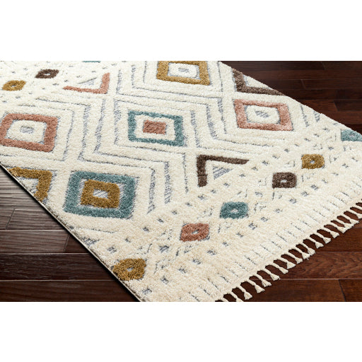 Labyrinthine Lattice Machine Woven Rug