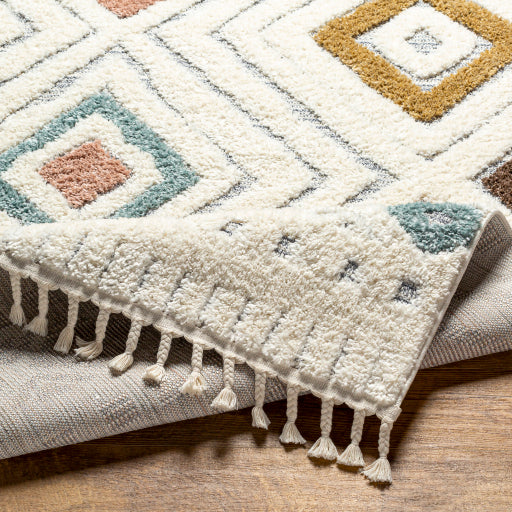 Labyrinthine Lattice Machine Woven Rug