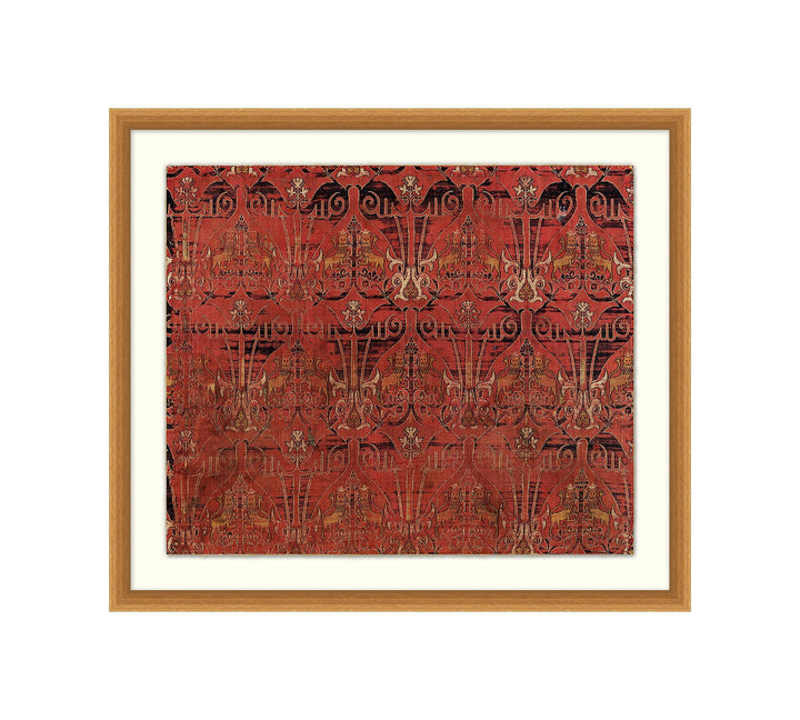 Marsala Textile Framed Paper Print
