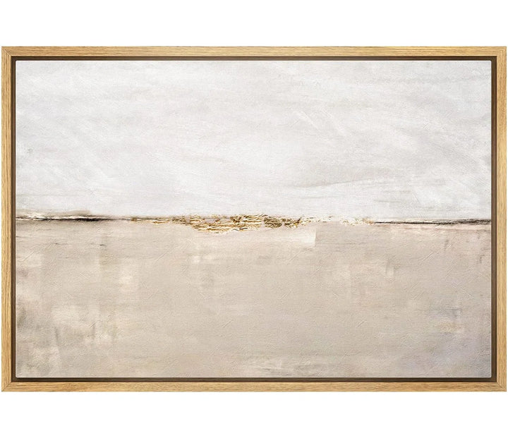 Minimal Landscape Pastel Abstract Minimalist Decor Neutral Pictures Framed Canvas Print Wall Art