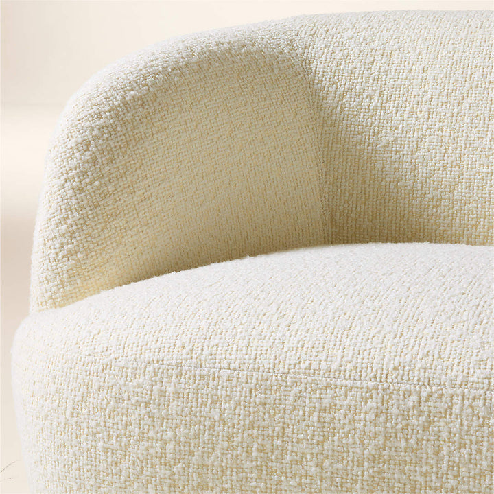 Gwyneth 68" Ivory Boucle Loveseat