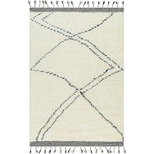 Mirela Modern Medallion Indigo Handcrafted Rug