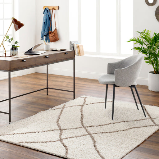 Maryland Shag Majestic Silver Machine Woven Rug