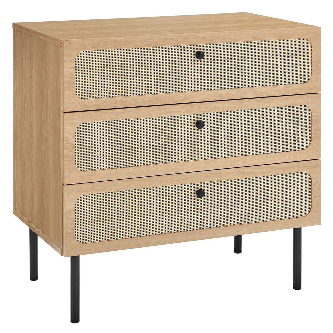 Charlotte 3-Drawer Chest in Oak