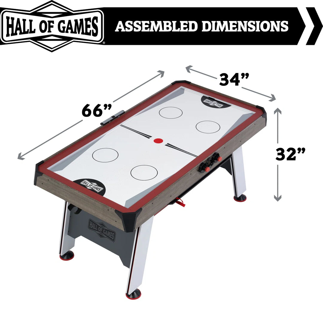 Hall Of Games 66" Air Hockey with Table Tennis Top and LED Scorer