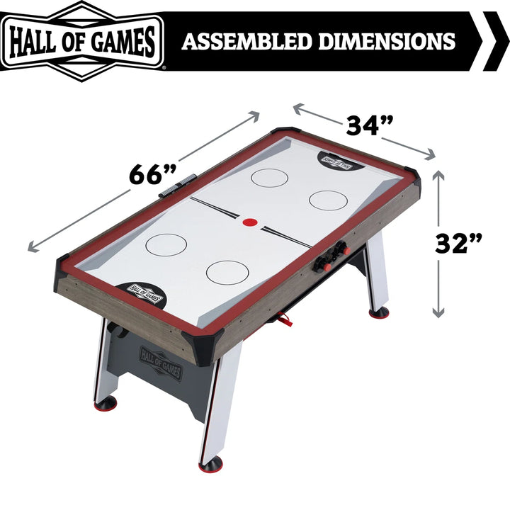 Hall Of Games 66" Air Hockey with Table Tennis Top and LED Scorer