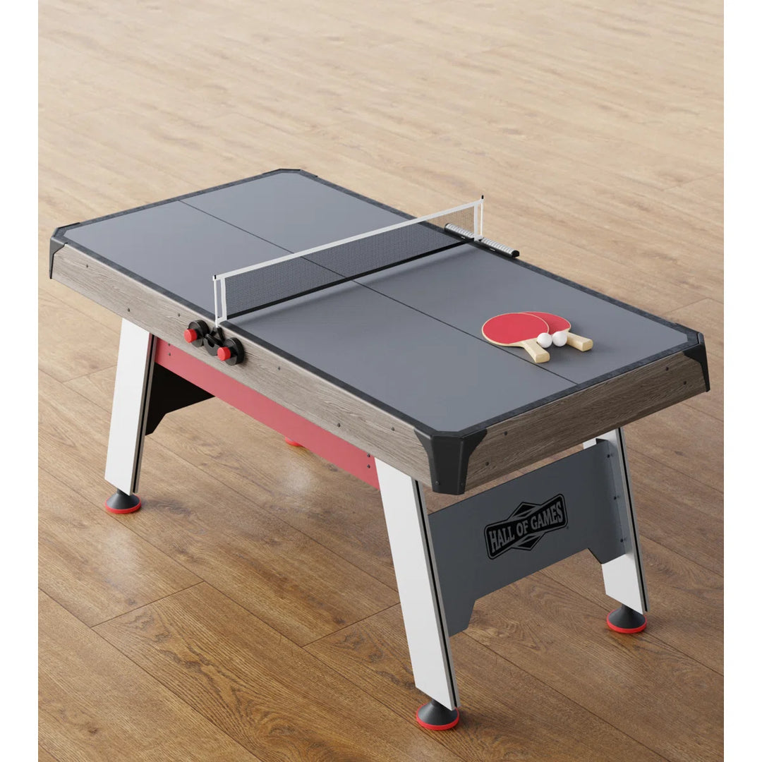 Hall Of Games 66" Air Hockey with Table Tennis Top and LED Scorer