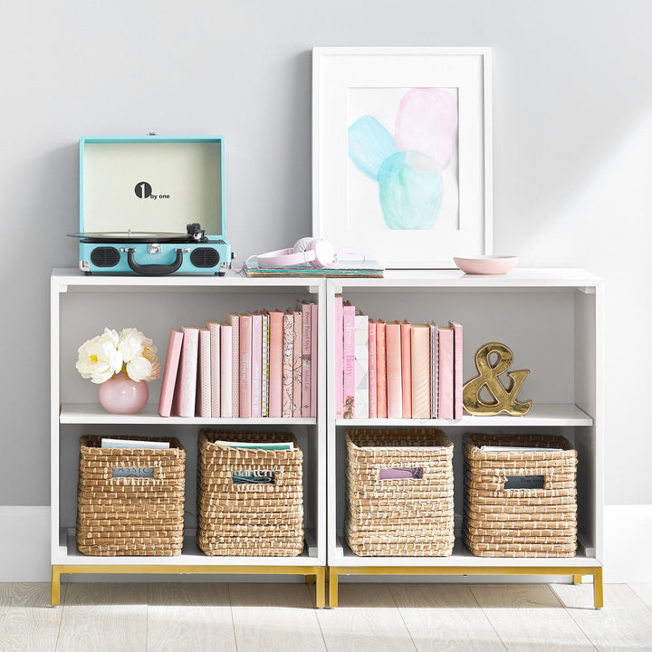 Blaire Double 2 Shelf Low Bookcase