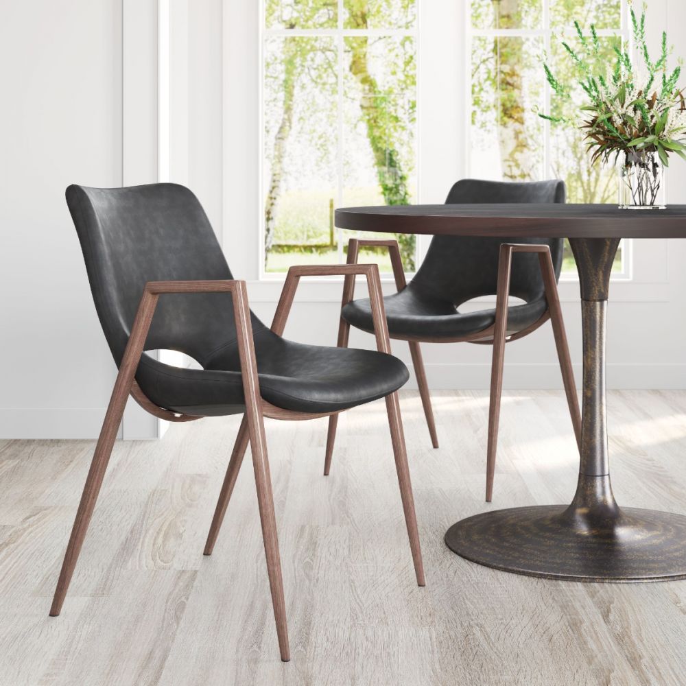 Leni Dining Chair Black - Set of 2