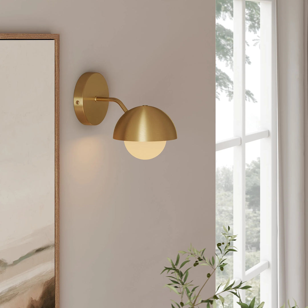 Echoe Globe Wall Sconce - Brass