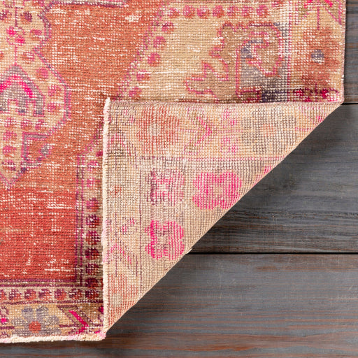 Antique One of a Kind Ornate Oushak-Origin Handwoven Rug