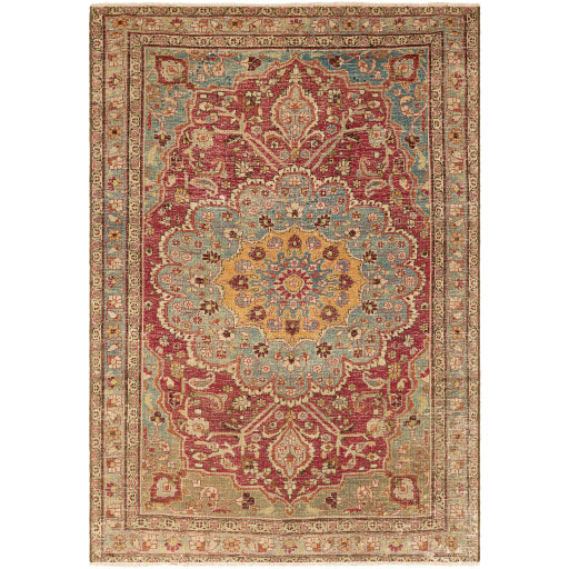 Antique Original Ornate Oasis Handwoven Rug