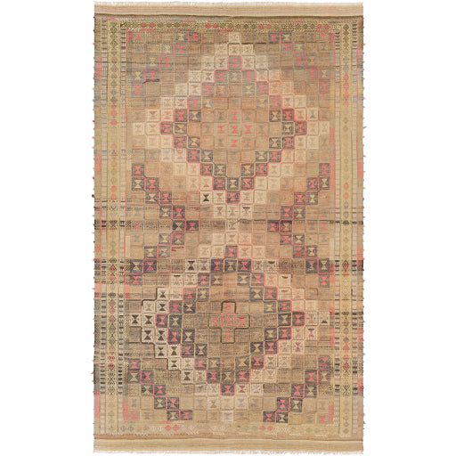 Antique Original One-of-a-Kind Ornate Oushak Handcrafted Rug