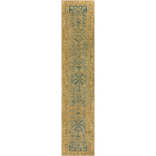 Antique One of a Kind Ornate Oushak-Origin Handcrafted Runner