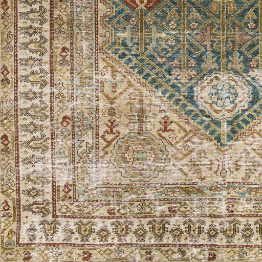 Antique One of a Kind Opulent Oasis Handmade Rug