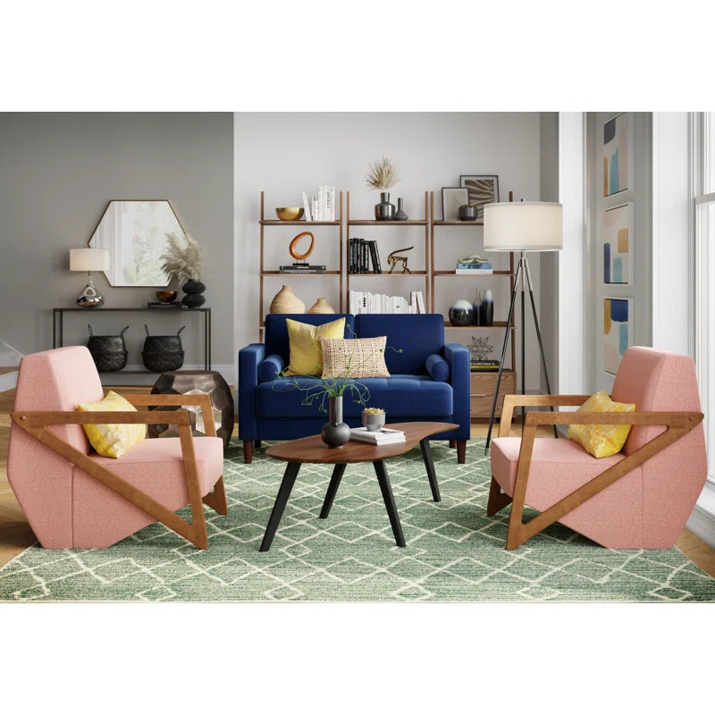 Garren 52.4" Square Arm Tufted Loveseat