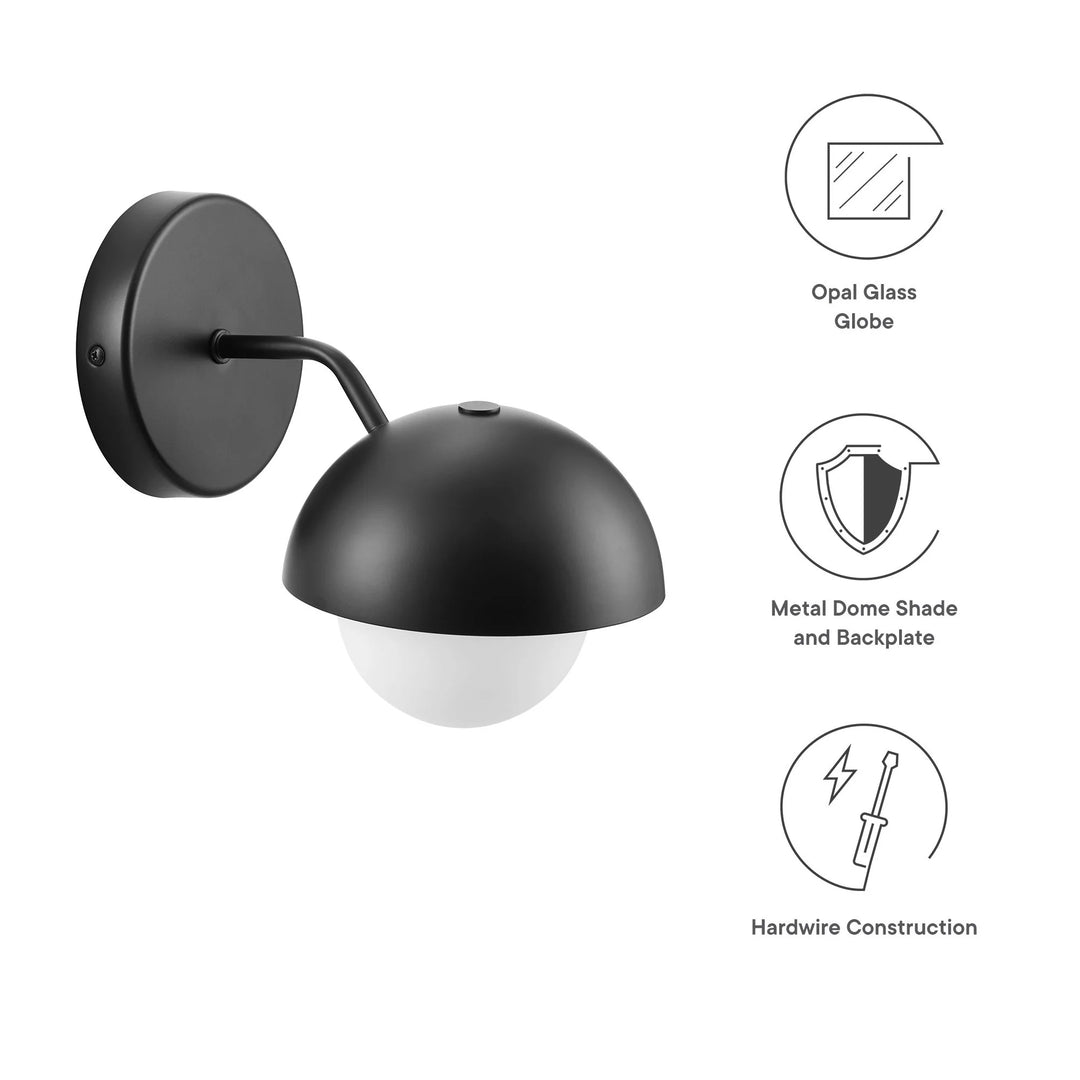 Echoe Globe Wall Sconce - Black