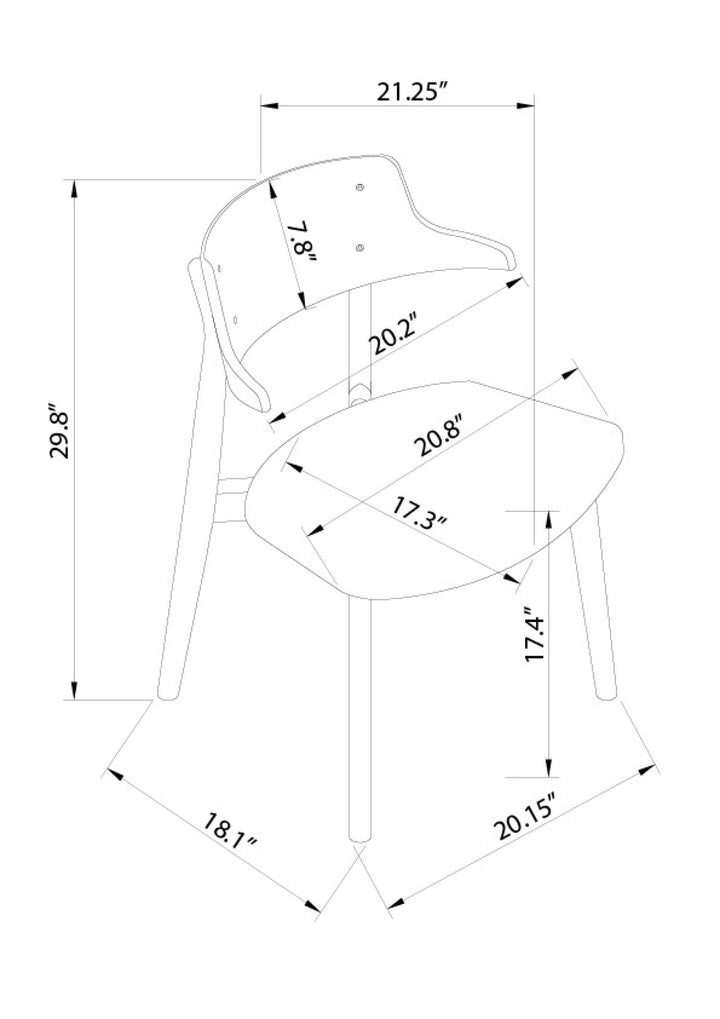 Brent Dining Chair - Set of 2