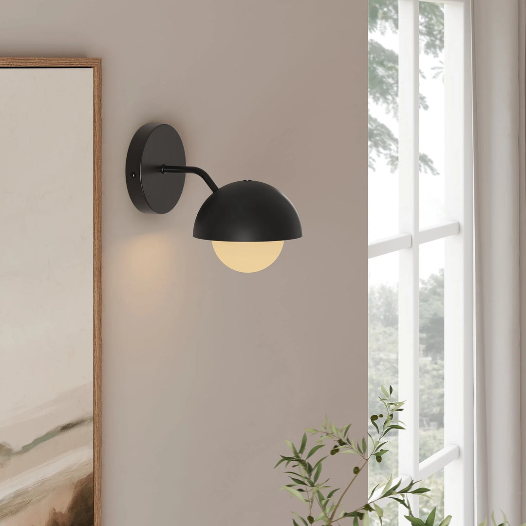 Echoe Globe Wall Sconce - Black