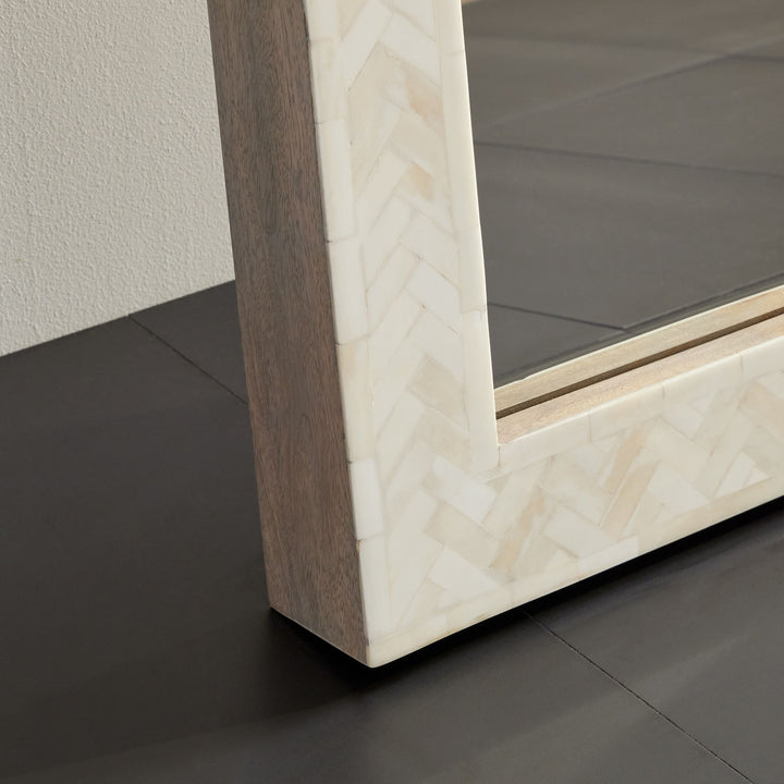Parsons Bone Inlay Floor Mirror