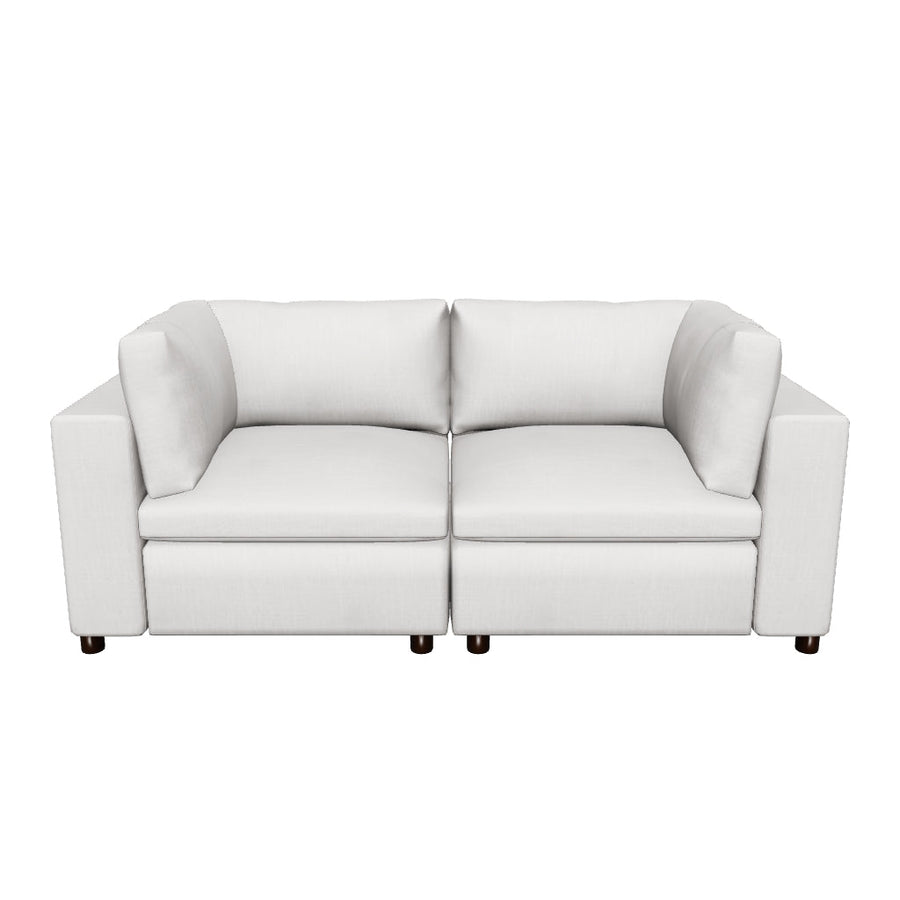 Moxi 2 Piece Sectional Sofa Set White