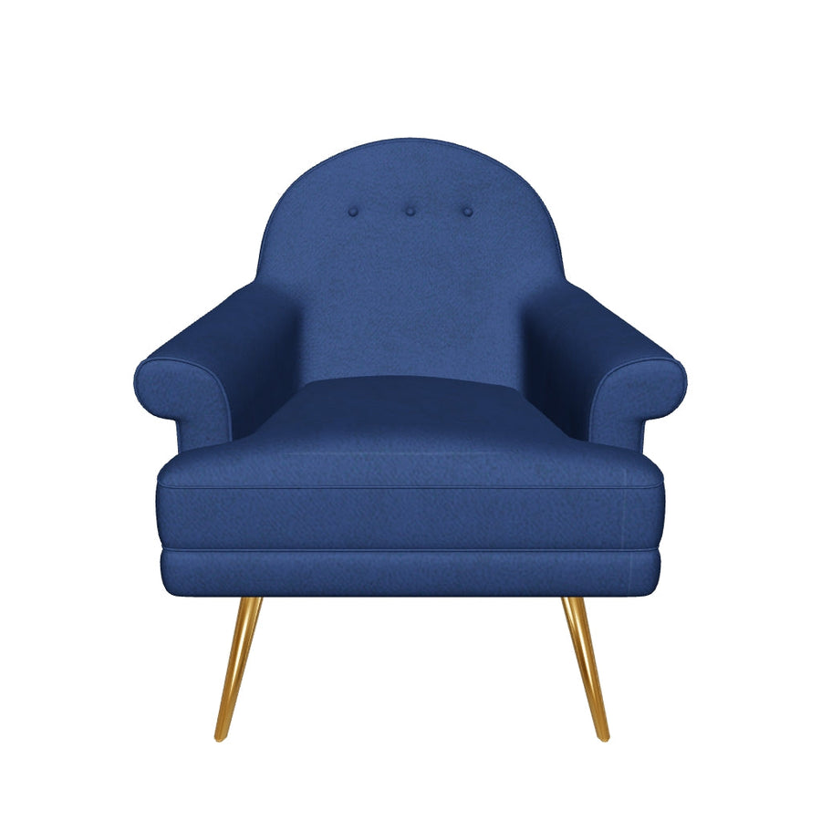 Evie Accent Armchair - Navy