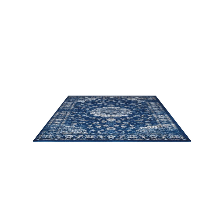 Alij Distressed Blue Area Rug - 5'x8'