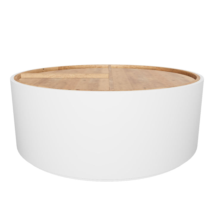 Caree Drum Storage Coffee Table