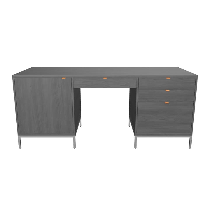 Trista Black Executive Desk