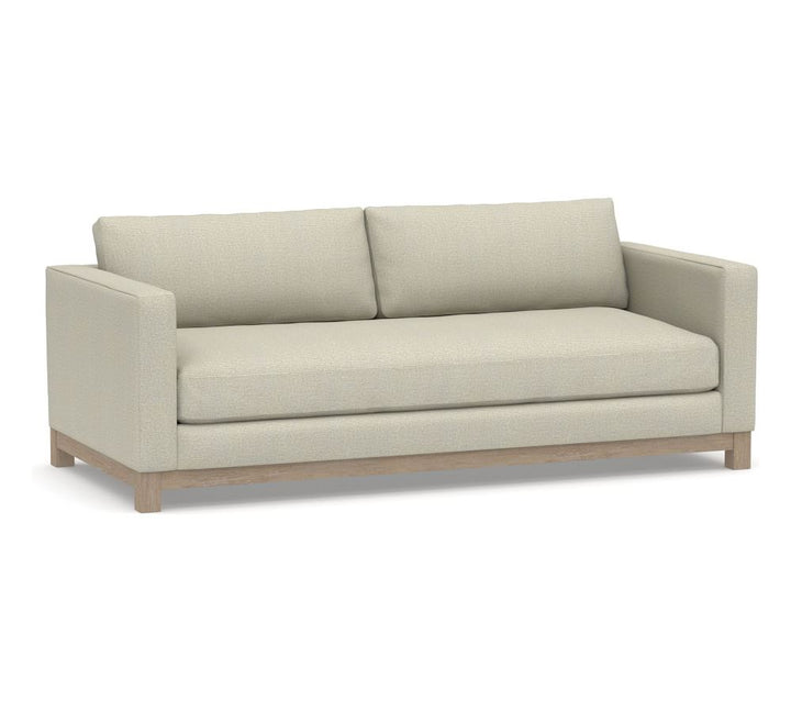 Jake Upholstered Sofa with Wood Base