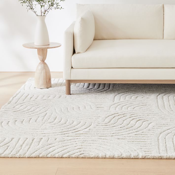 Curved Lines Easy Care Rug-2.5'x9'