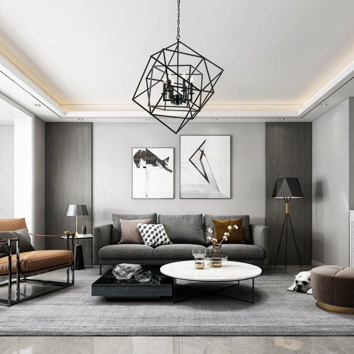 Vindas 6 Light Statement Geometric Chandelier