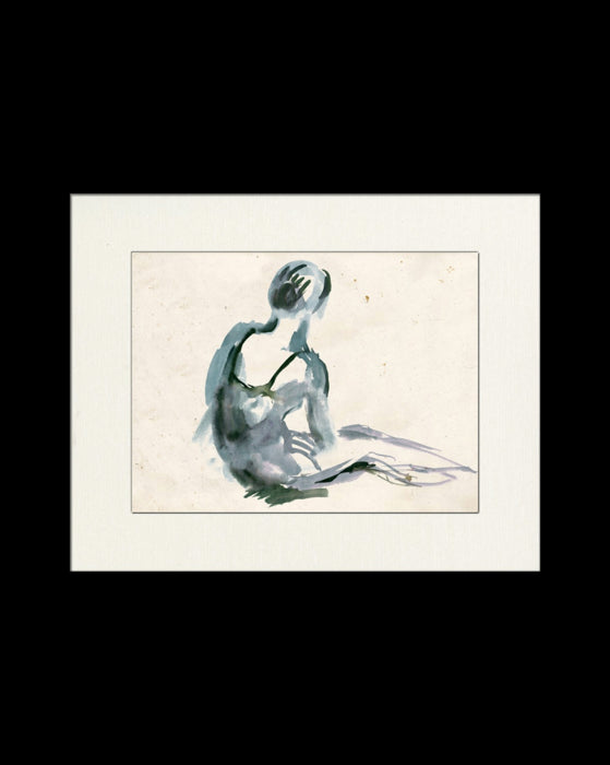 Ballerina in Blue 1 With Frame-21''x17''