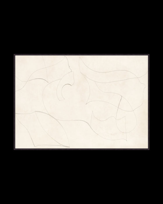 Sketched Thoughts With Frame 48'' x 34''