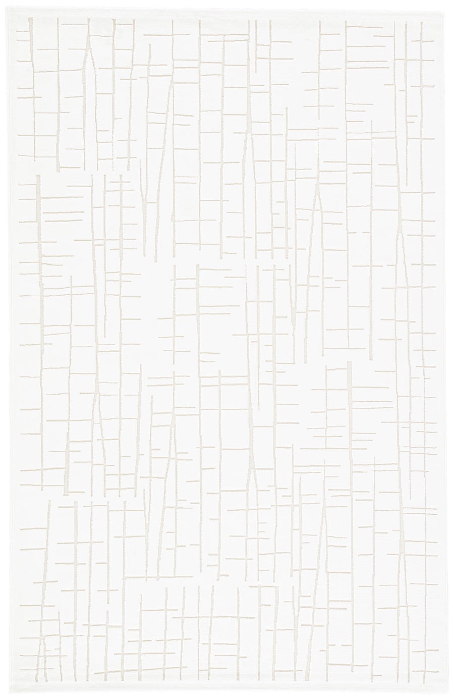 Palmer Abstract White & Cream Area Rug