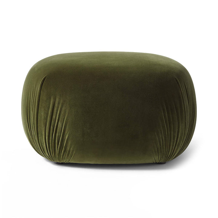 Gideon Green Velvet Ottoman