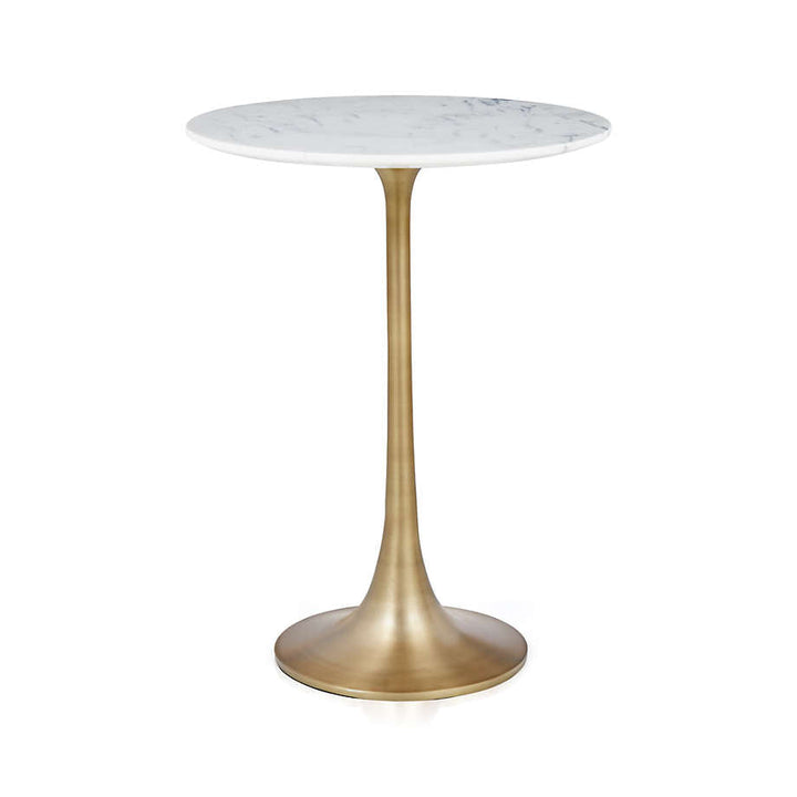 Nero White Marble Accent Table